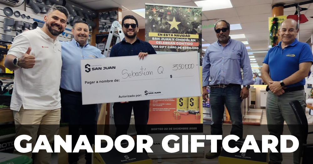 Sebastián Quiroga ganador de Cementos San Juan y Ferretería Chocalán